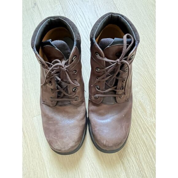 Vintage Timberland Brown Leather Work Boots Mens 13M Waterproof Gorpcore [READ] main image 7